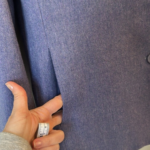 Vintage Pendleton 100% Virgin Wool Blazer Jacket Button Front Women Size 16 Blue - Picture 4 of 6